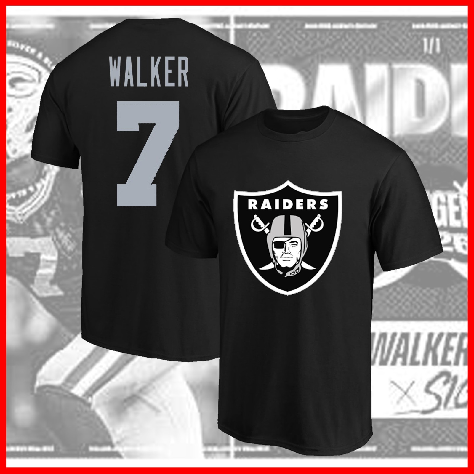 🔥 HOT SALE! 2026 Quay Walker #7 Las Vegas Football Team Name & Number For Fans gallery