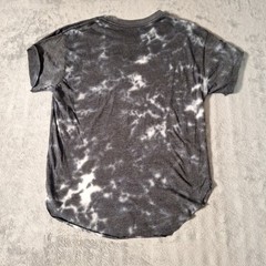 AC/DC High Voltage Graphic Gray Tie Dye T-Shirt Size Medium Black White