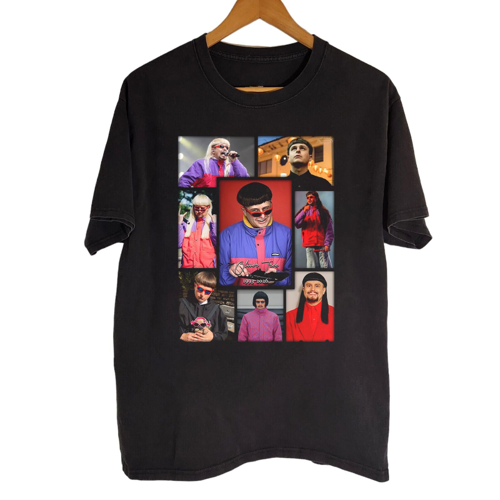 Very RARE! Oliver Tree Black Cotton Shirt Full size S-5XL BS1924 gallery