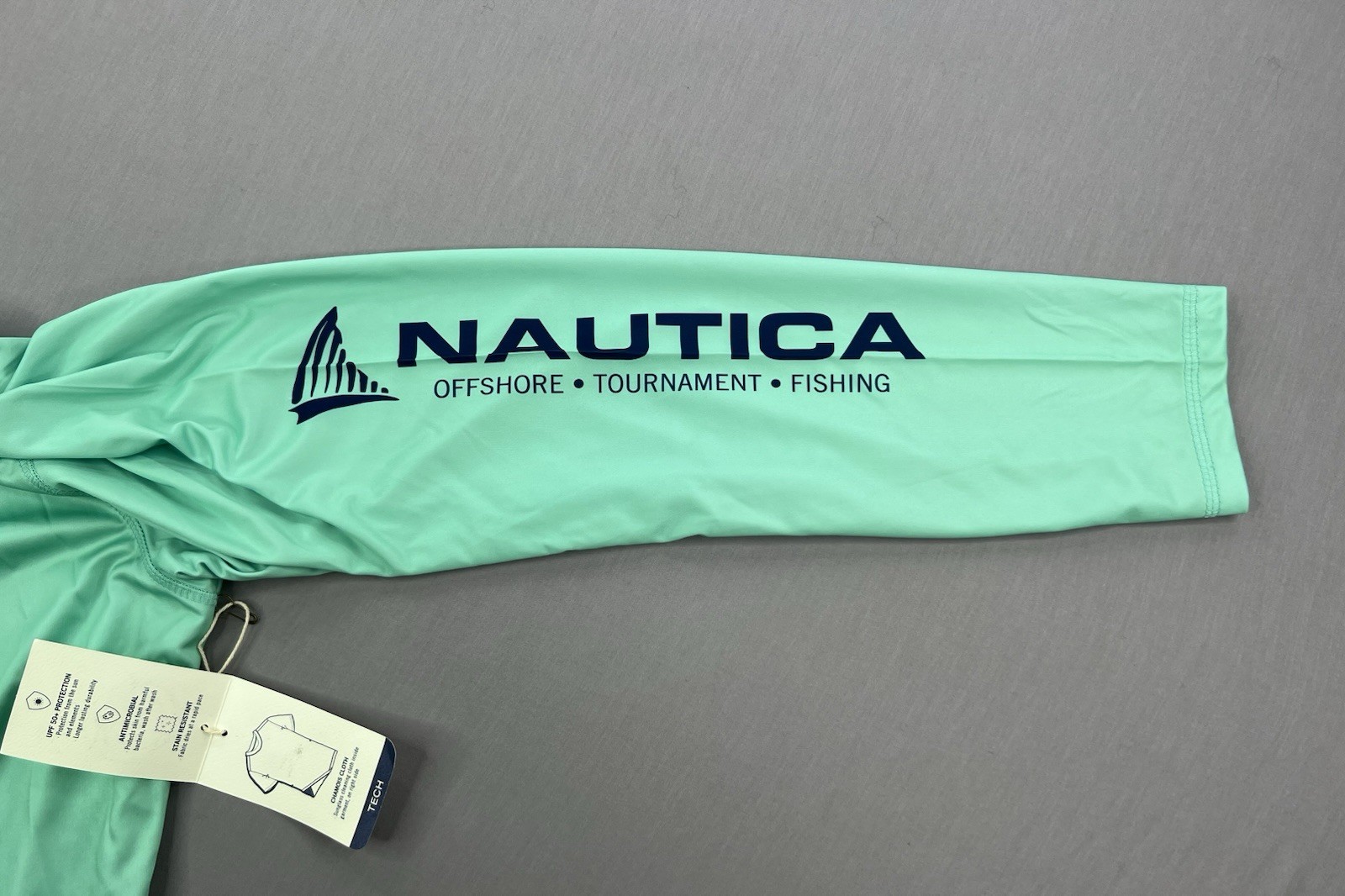 Nautica Mens OTF LS Performance Seas The Moment Fishing Shirt UPF 50+ Sz XL gallery