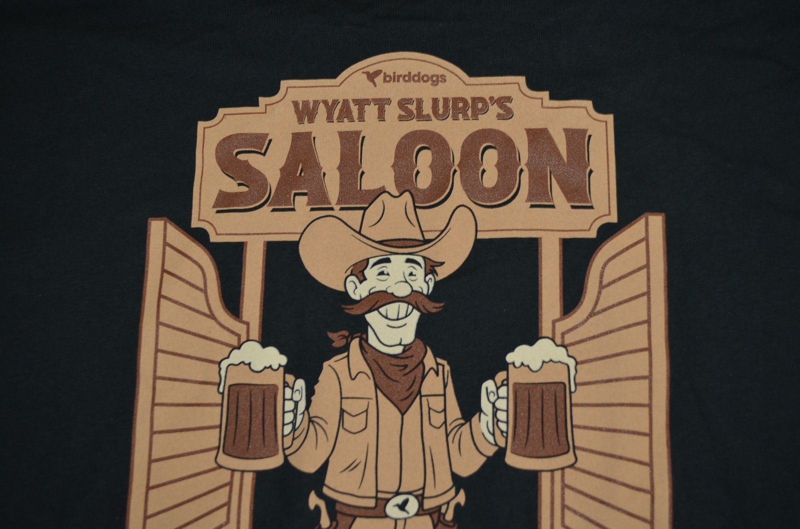 Birddogs T Shirt Mens Large Short Sleeve Black Wyatt Slurps Saloon NEW gallery
