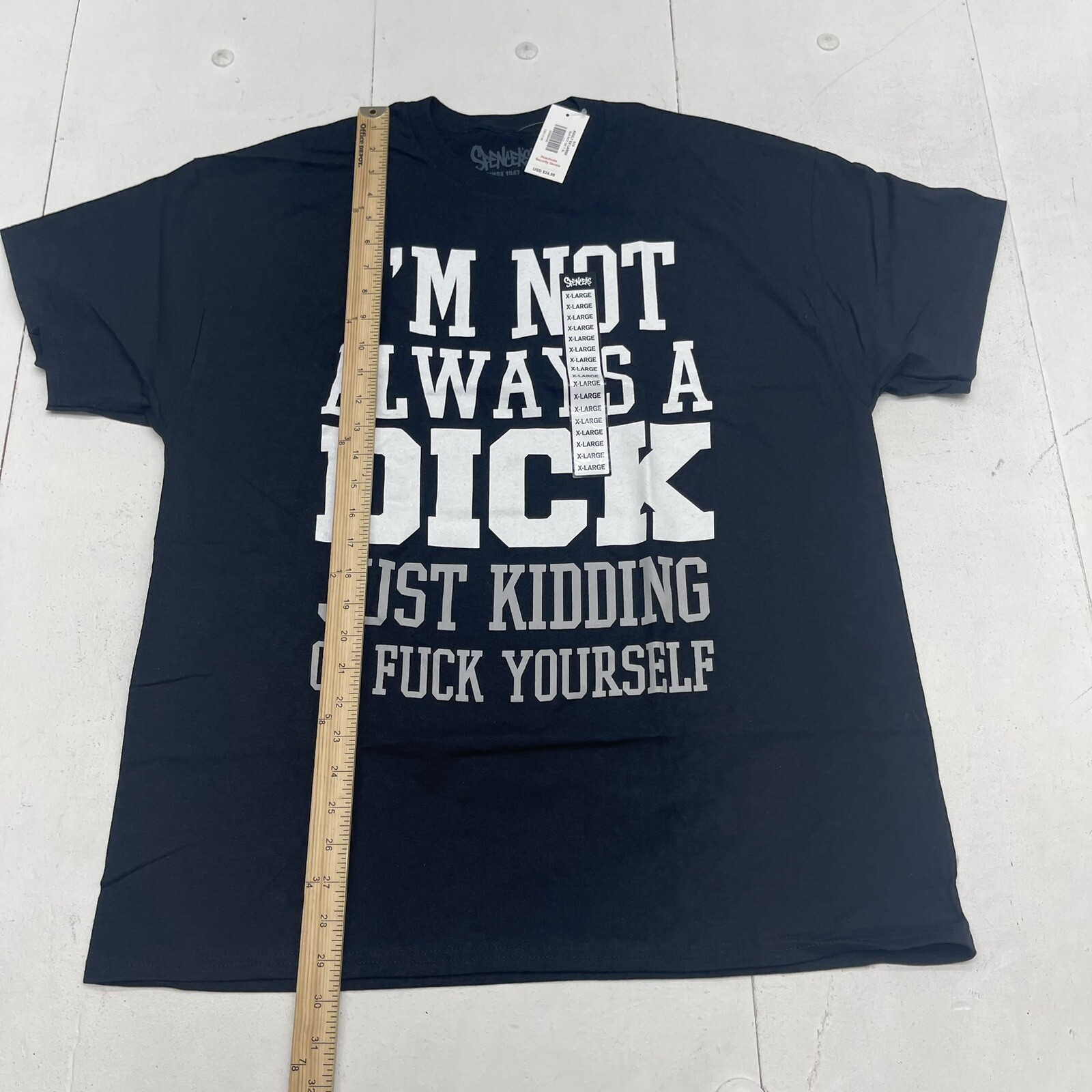 Spencer’s Not Always Black Graphic T Shirt Adults Size XL NEW gallery