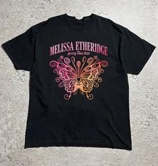 Melissa Etheridge Butterfly Spring Tour 2025 Black All Size T-Shirt HS396
