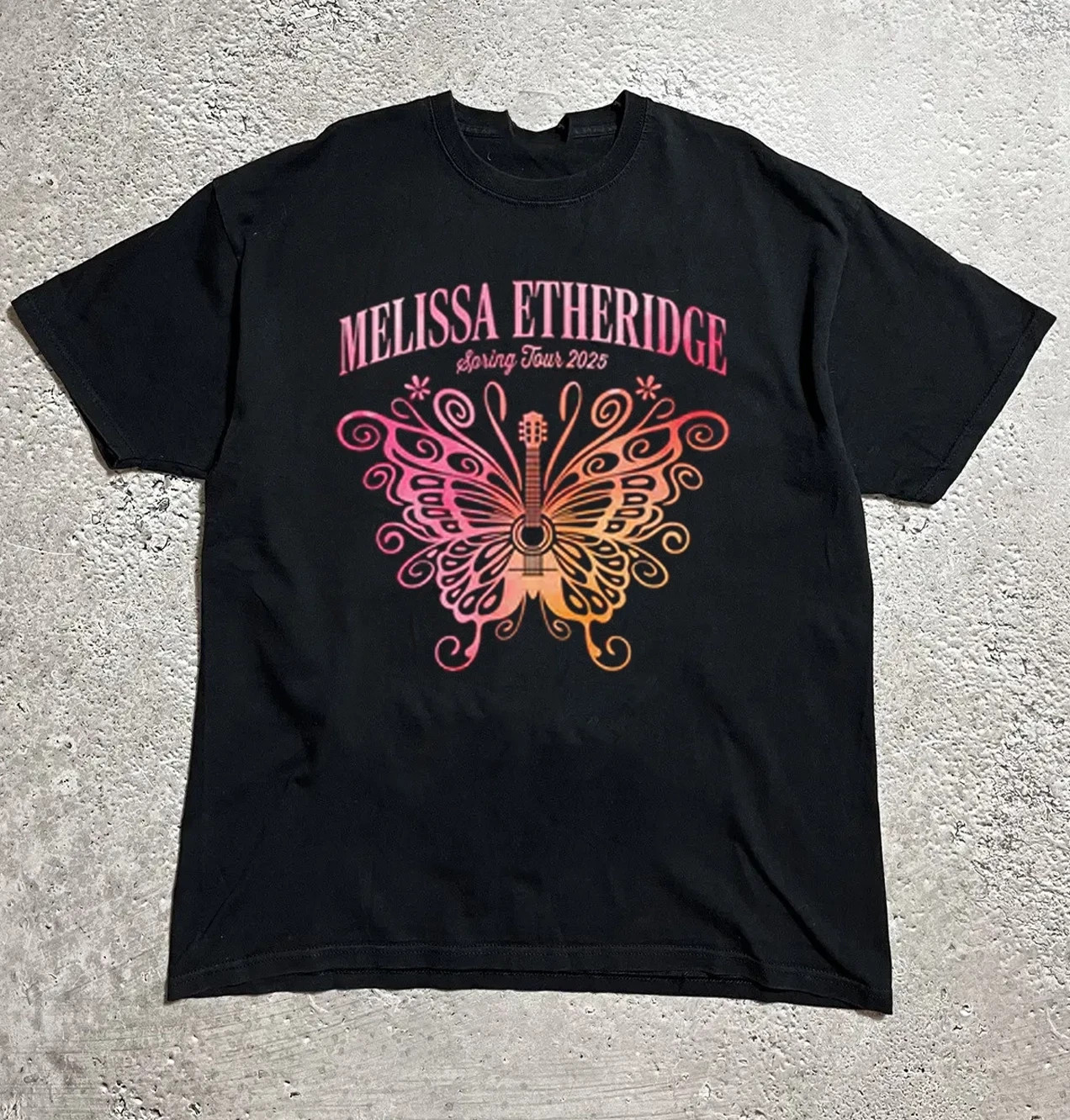Melissa Etheridge Butterfly Spring Tour 2025 Black All Size T-Shirt HS396