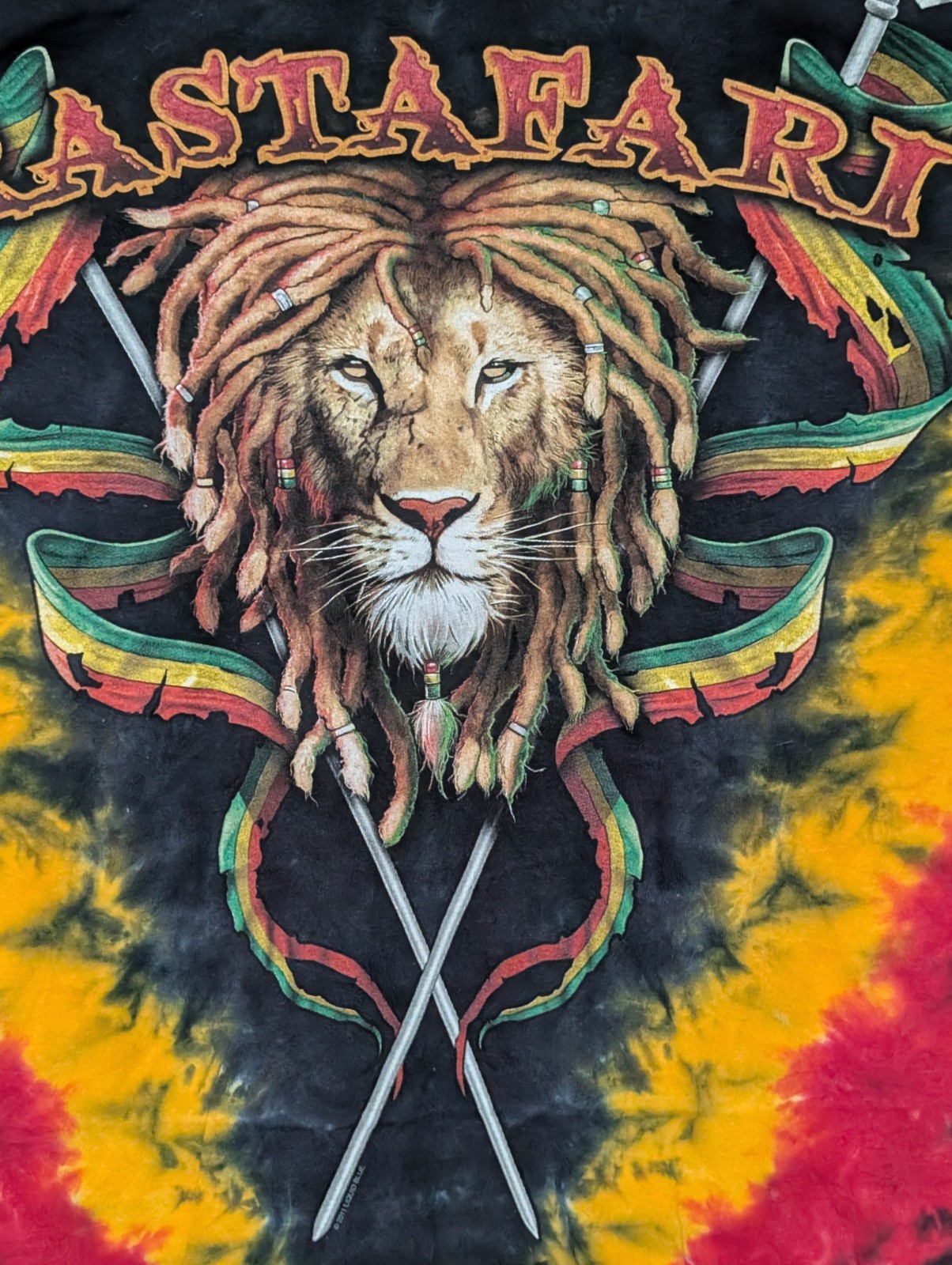 The Mountain Mens T-shirt Vintage Y2K Tie-Dye Rasta Fari Lion Delta Tag XL #6300 gallery