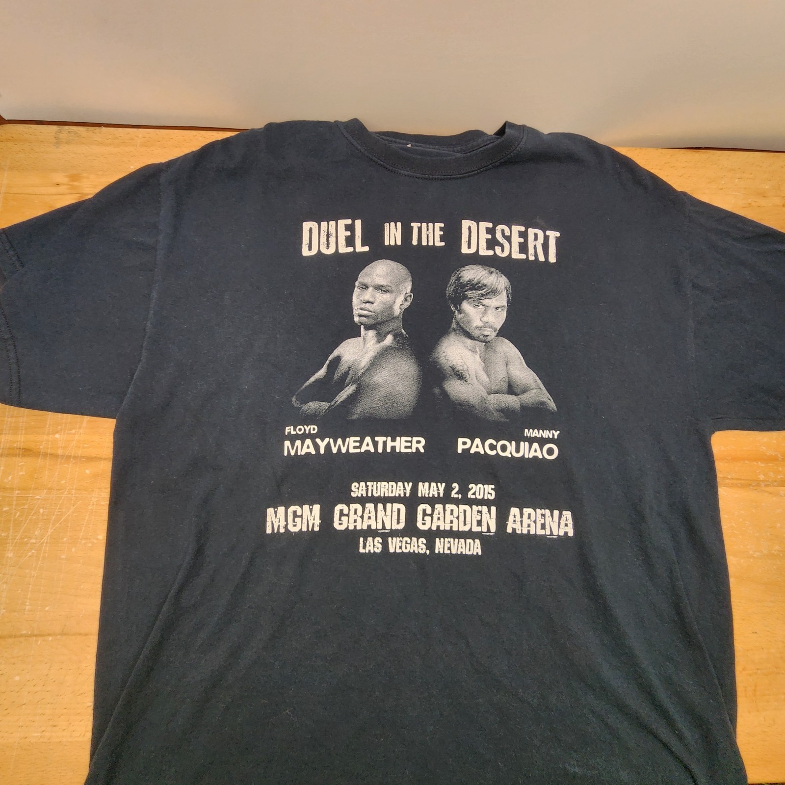 Mayweather/Pacquiao Duel in the Desert/Boxing event Tee ,see description details gallery