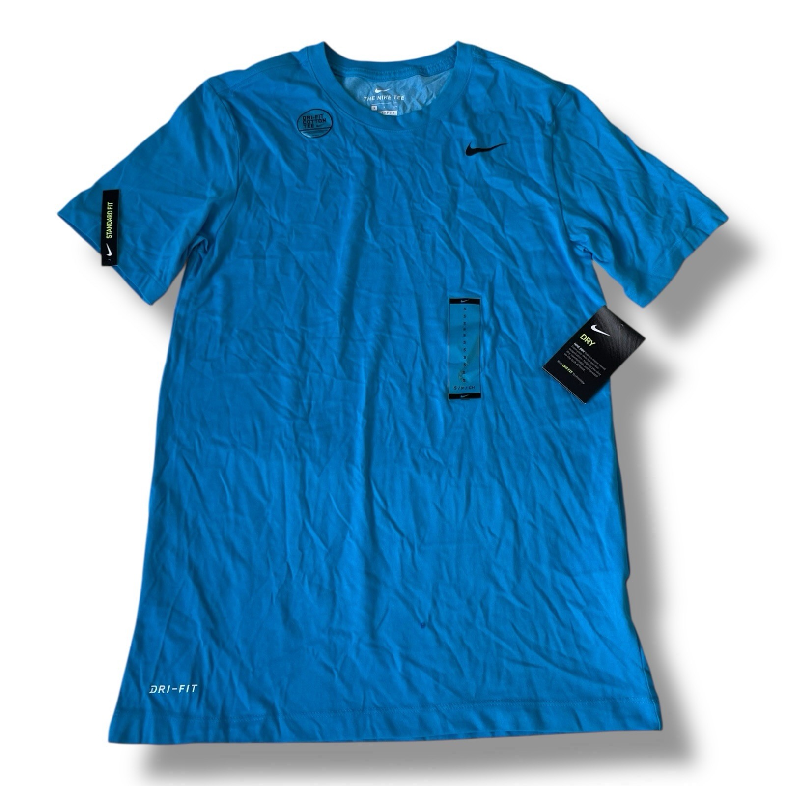 NEW Nike Dri-FIT Men's Small Short Sleeve Training T-Shirt Blue AR6029-446 gallery