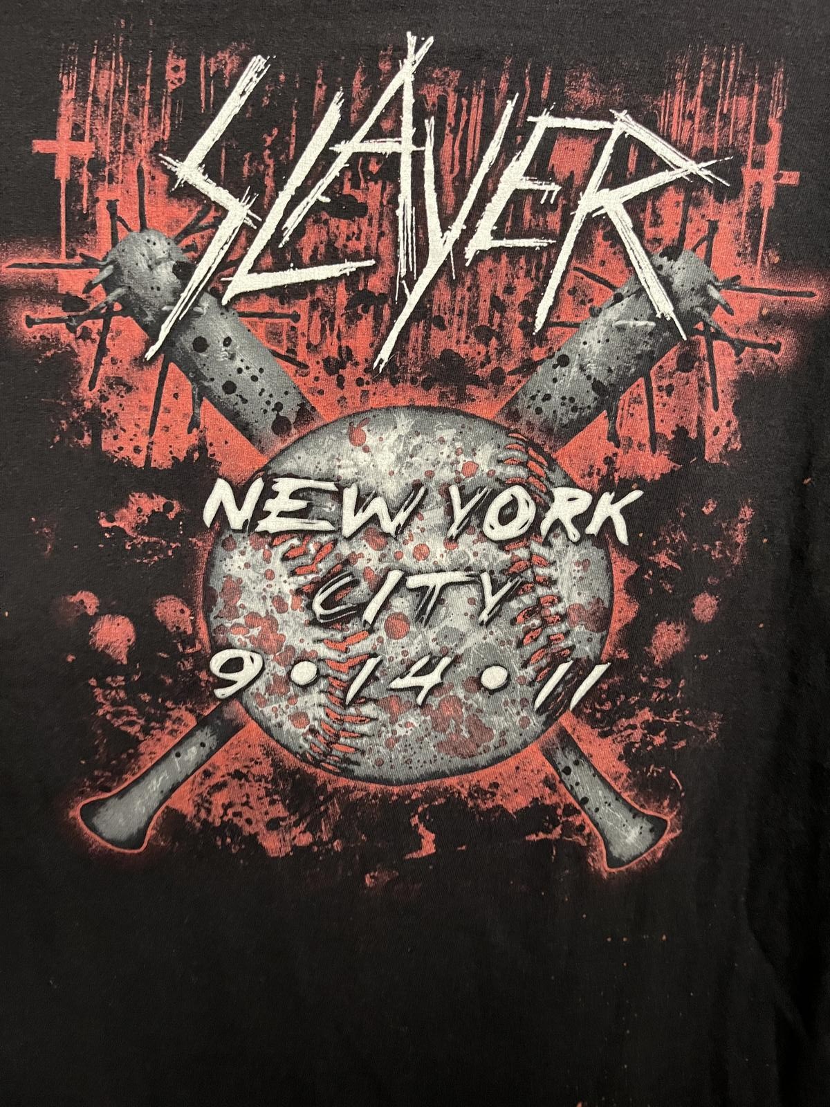Slayer Skull 666 T-shirt Tour New York City 9-14 2011 XL gallery