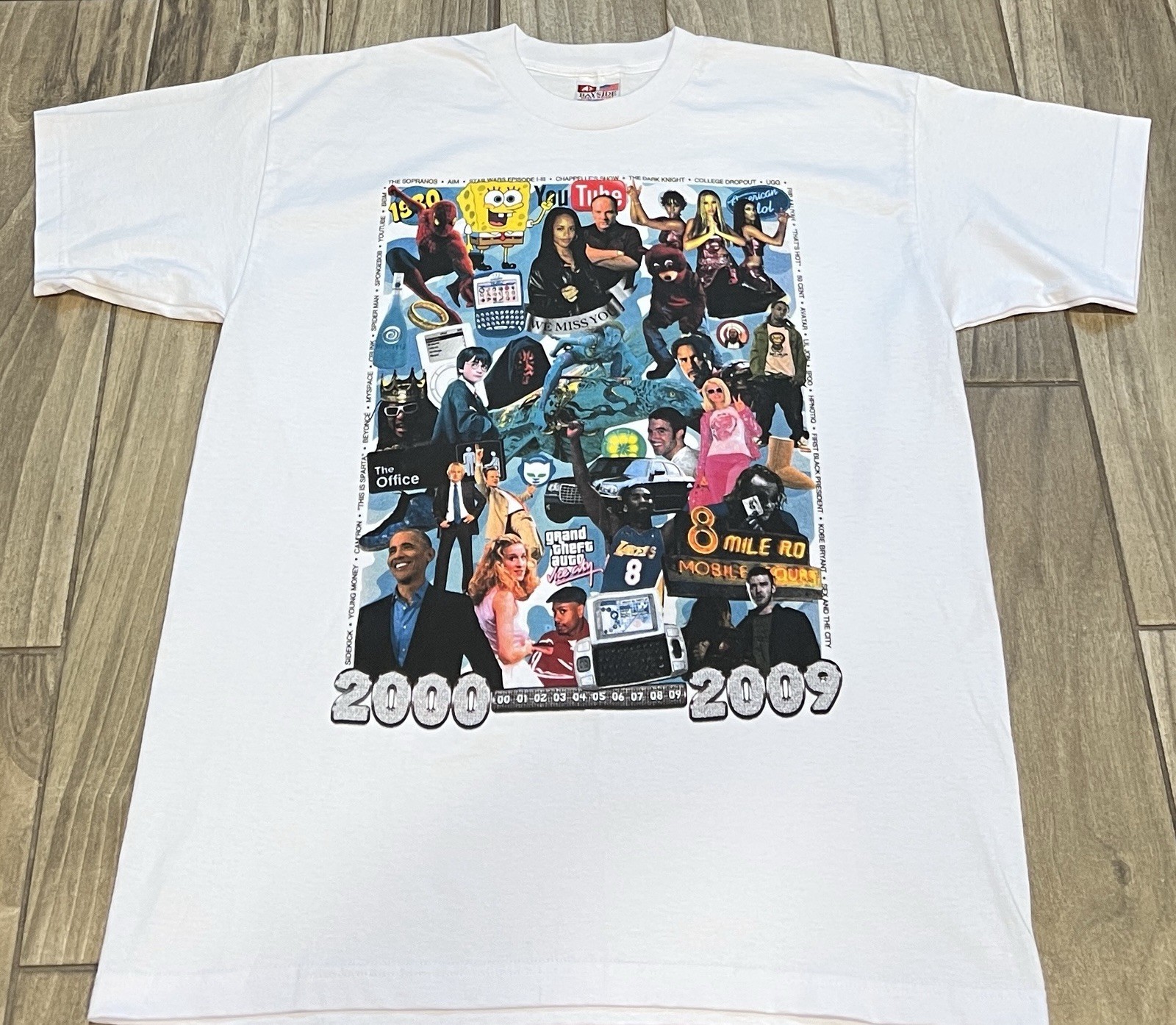 Y2K 2000-2009 Nostalgia Pop Culture Collage T-Shirt gallery