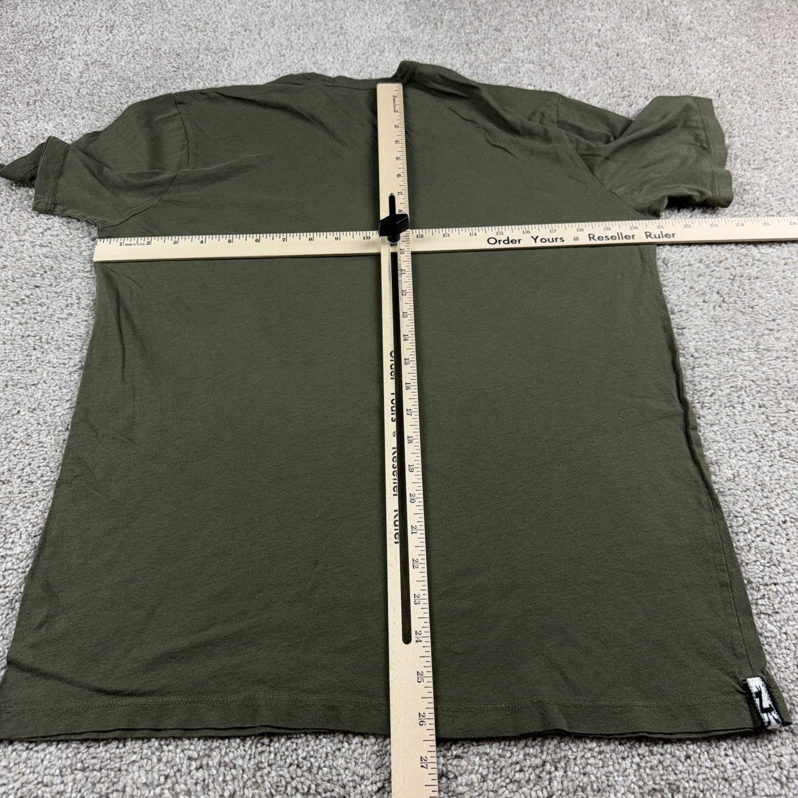 Paka Shirt Mens Medium Green Baby Alpaca Wool Blend Crew Neck Short Sleeve gallery