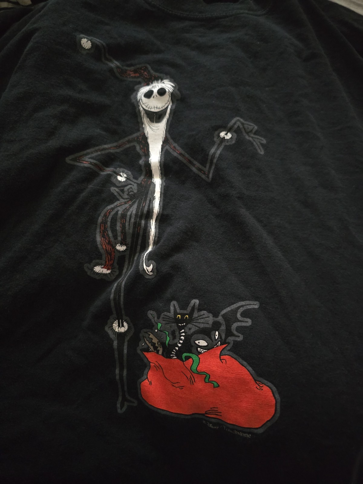 Vintage Nightmare Before Christmas Longsleeve Santa Jack Longsleeve Shirt 2XL gallery