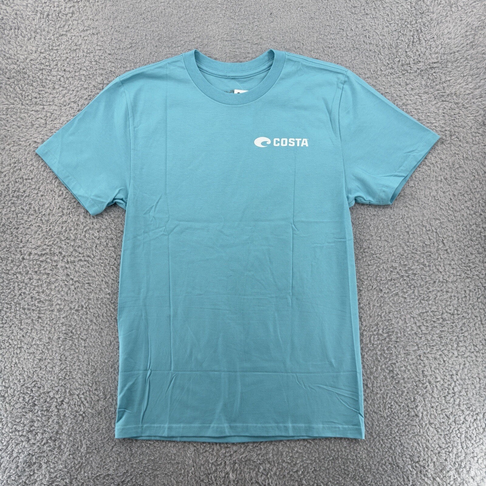Costa Del Mar Men T-Shirt S Caribbean Blue Price Trident Short Sleeve Crew Neck gallery