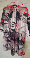 Frankenstein Dracula Creature Universal Monsters Men’s 4xl Short Sleeve Shirt