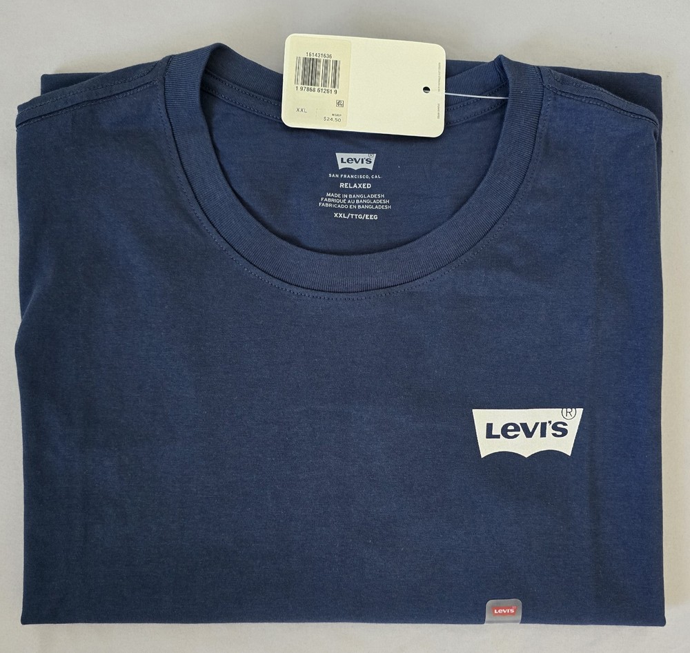 Levi’s Men’s Shirt Crew Neck Short Sleeve Graphic Tee XXL Size.