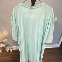 Nautica Light Blue Crew Neck Short Sleeve Logo Jersey Cotton T-Shirt Men’s 3XL