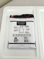 Knocker Men’s White A-Shirts Ribbed Sleeveless Tank Top Shirt 3 Pieces Lot Large