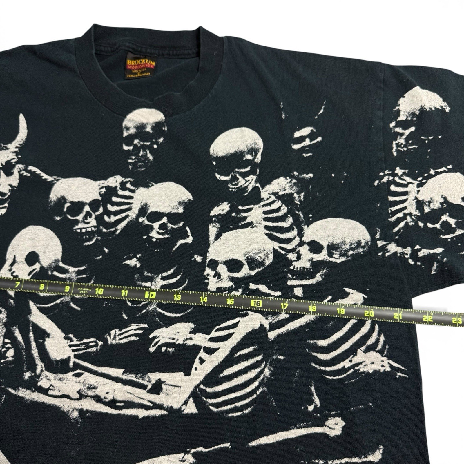 Rolling Stones 1994 Voodoo Lounge Skeleton AOP T-Shirt Black XL Vintage gallery
