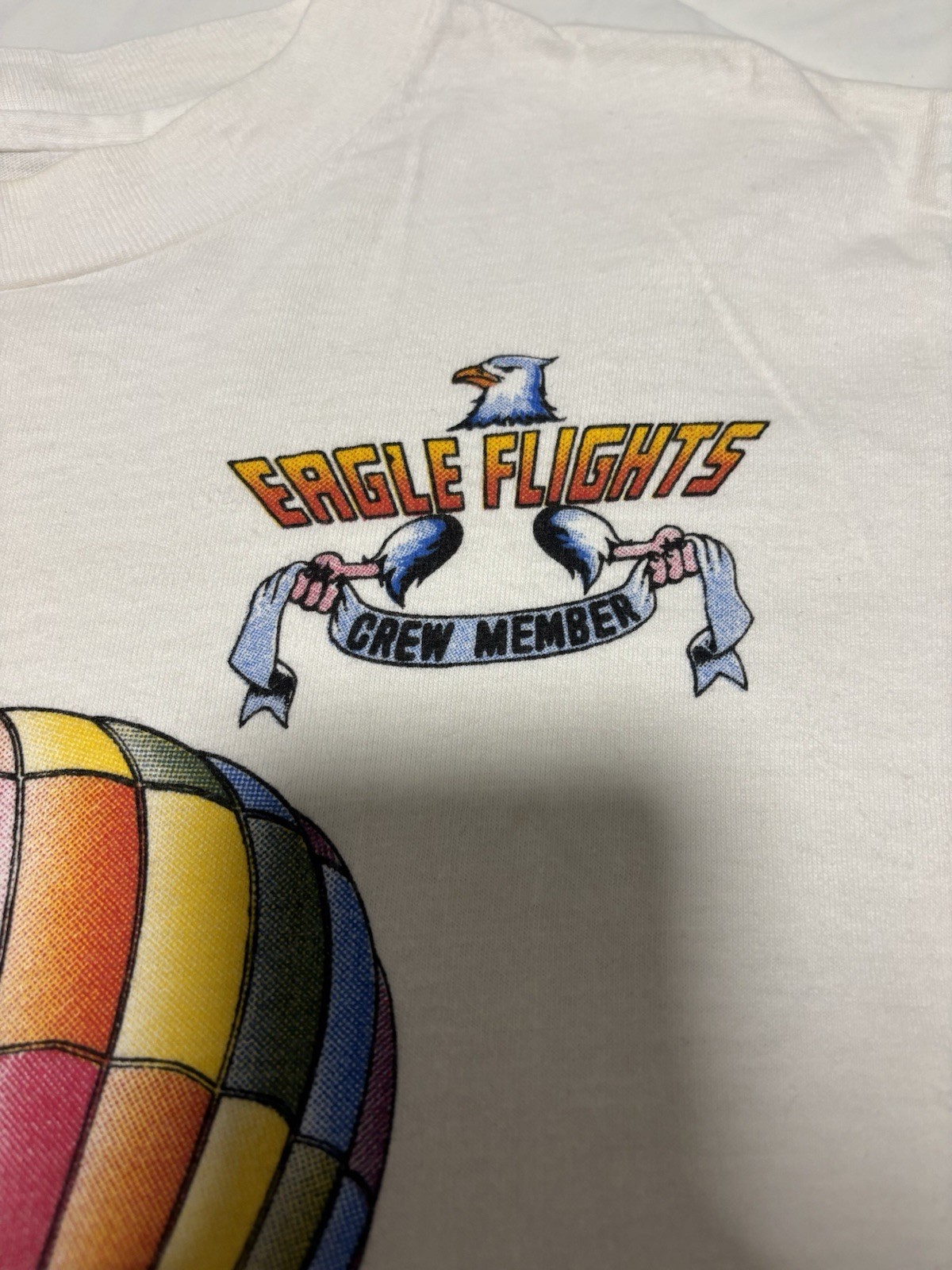 Vintage Eagle Flights Crew Member T-Shirt Size M Gentle Giant Hot Air Balloon gallery