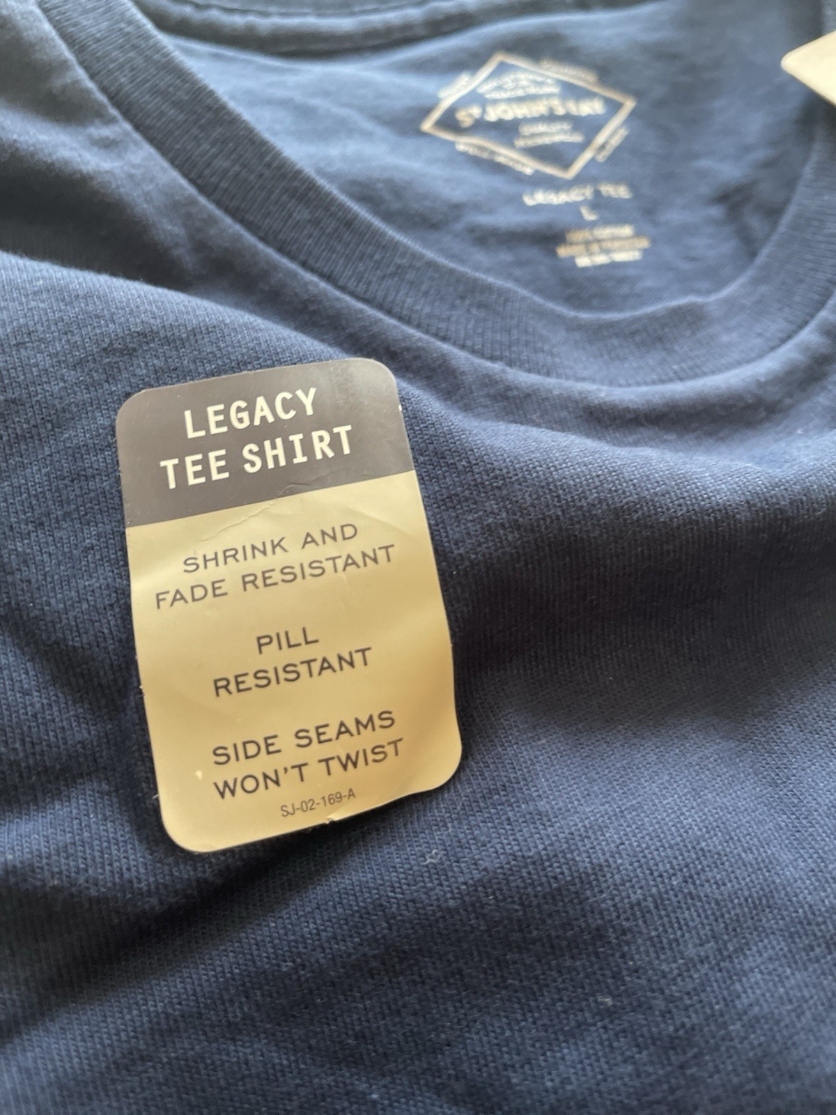 St Johns Bay Legacy Tee Shirt Large Blue Men’s 100% Cotton Casual NWT. gallery