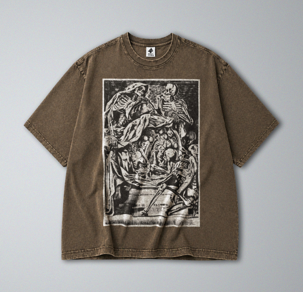 100% Cotton Tee – Unisex Retro Oversized Fit – Dark Aesthetic – 17th Century Art