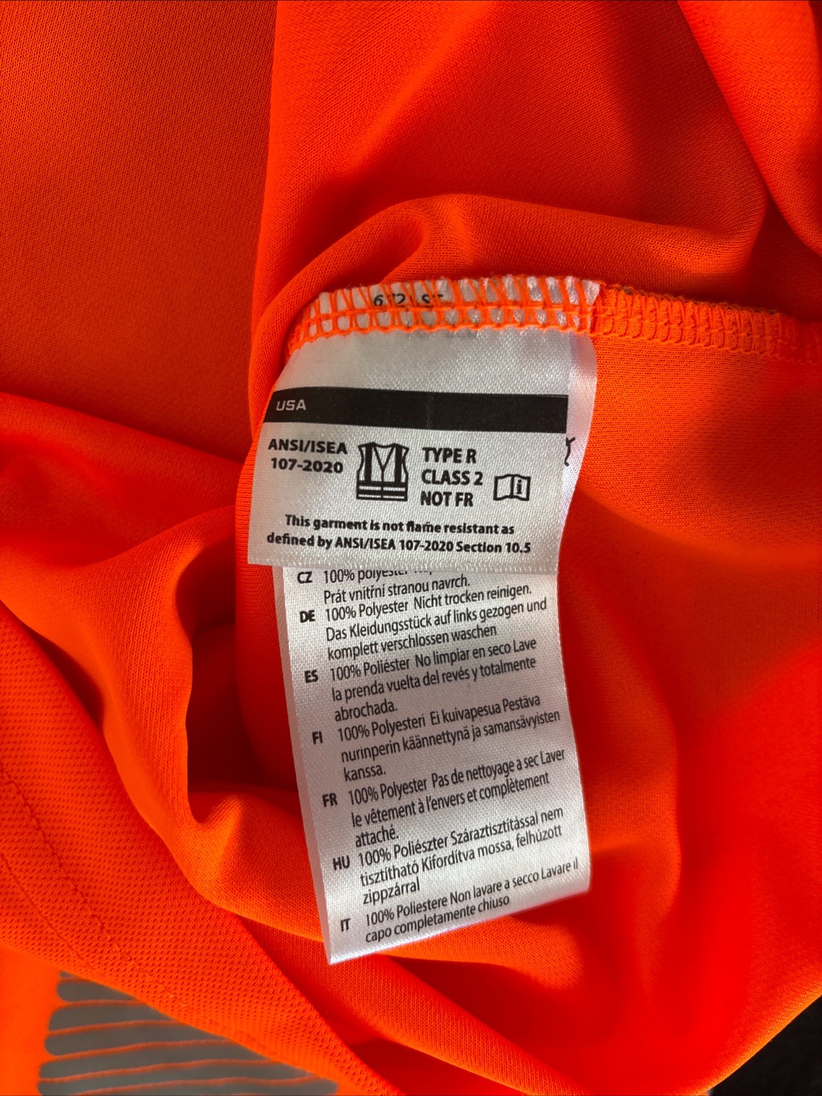 PORTWEST SEGMENTED TAPE SHORT SLEEVE T SHIRT S194 ORANGE Size 3XL - NEW gallery