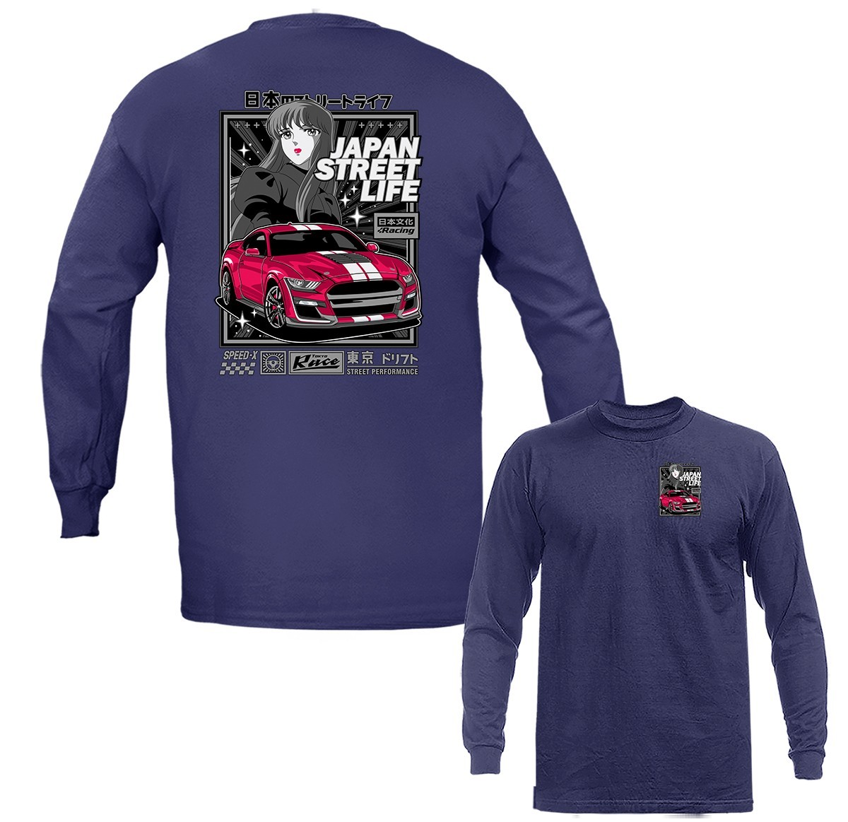 Japan Street Life Streetwear Imported Tuned Custom JDM Sports Car Long Sleeve gallery