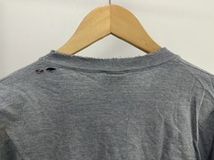 VTG 90s Cal Cru Worn Down Distressed Thrashed Thin Striped T-Shirt Size XL USA