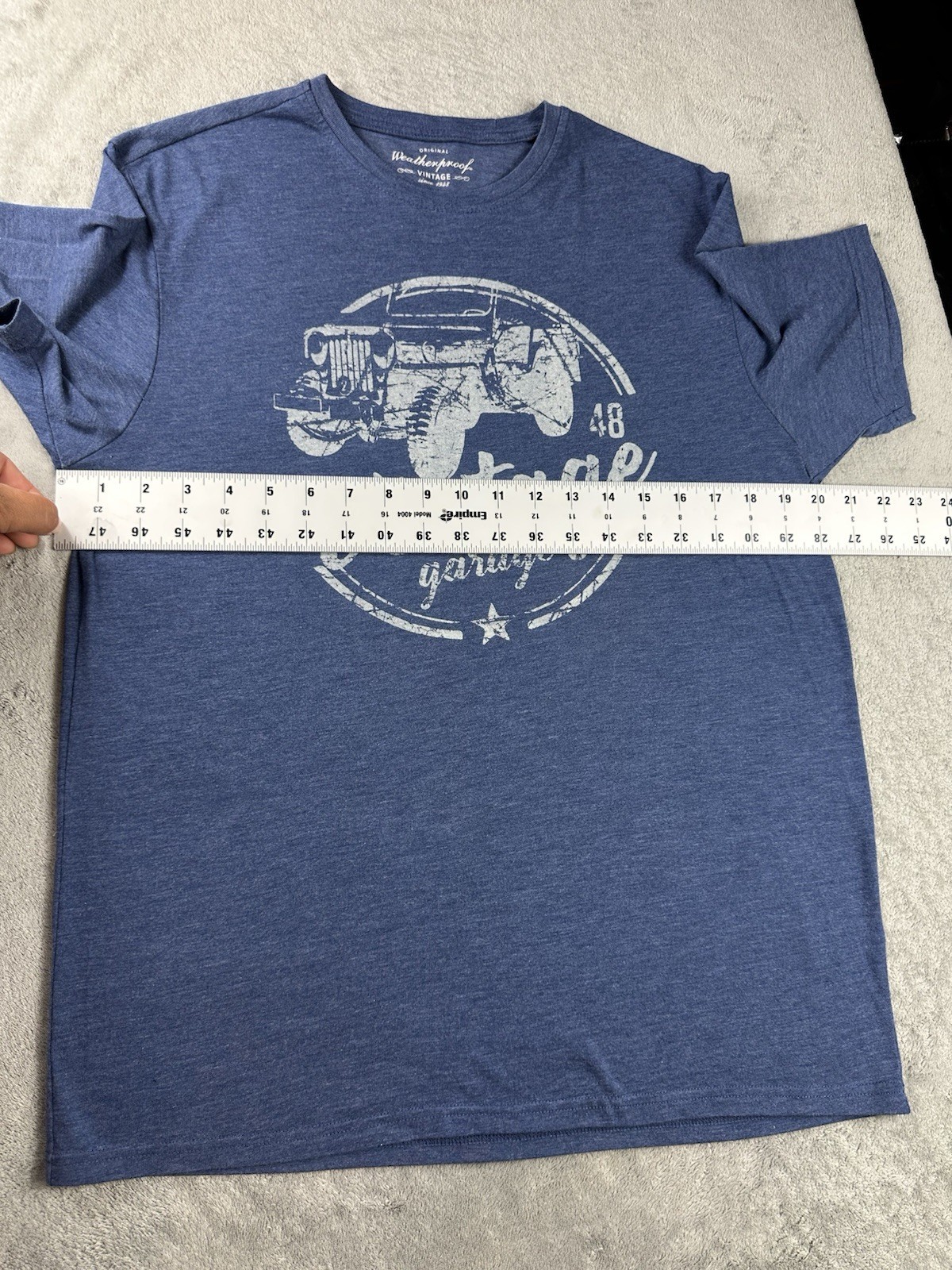 Weatherproof Vintage Men's Jeep Graphic T-Shirt blue short sleeve size M gallery