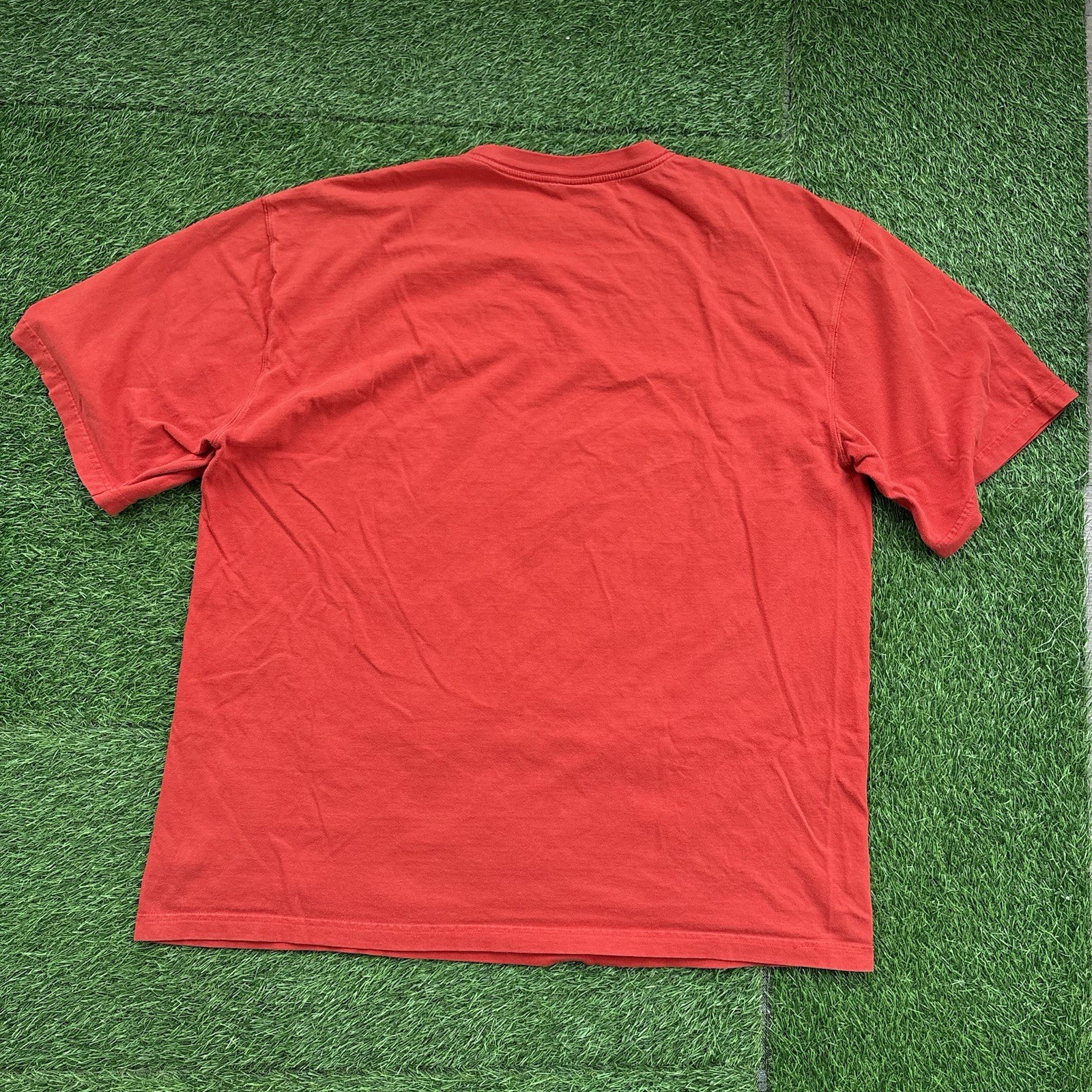 Vintage Marithe Francois Girbaud Embroidered T-Shirt Orange Mens XXL Hip Hop Y2K gallery