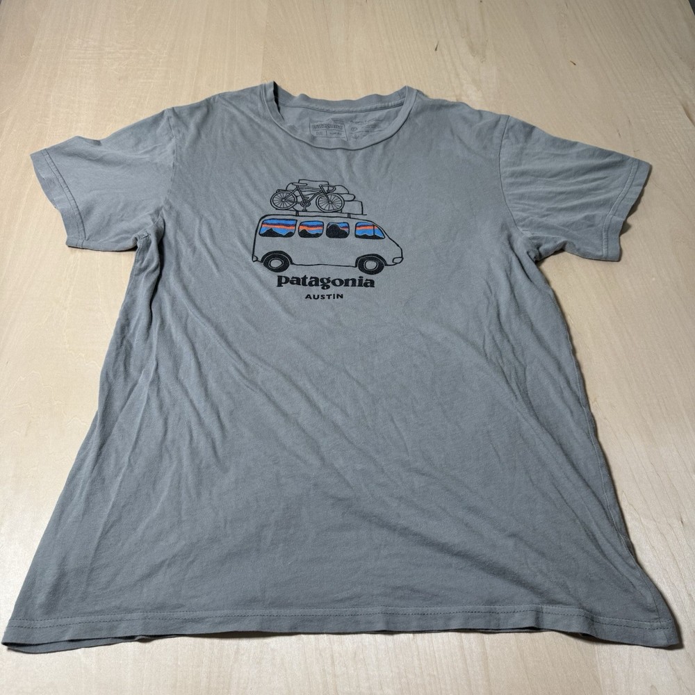 patagonia Austin Tx exclusive recycled cotton T-shirt Size M Slim Fit