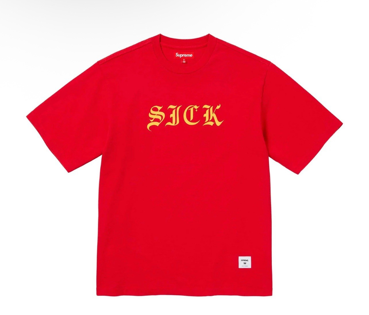 Supreme Sick Slub Short Sleeve Top Red T Shirt (XX-Large) 2XL (SS24)