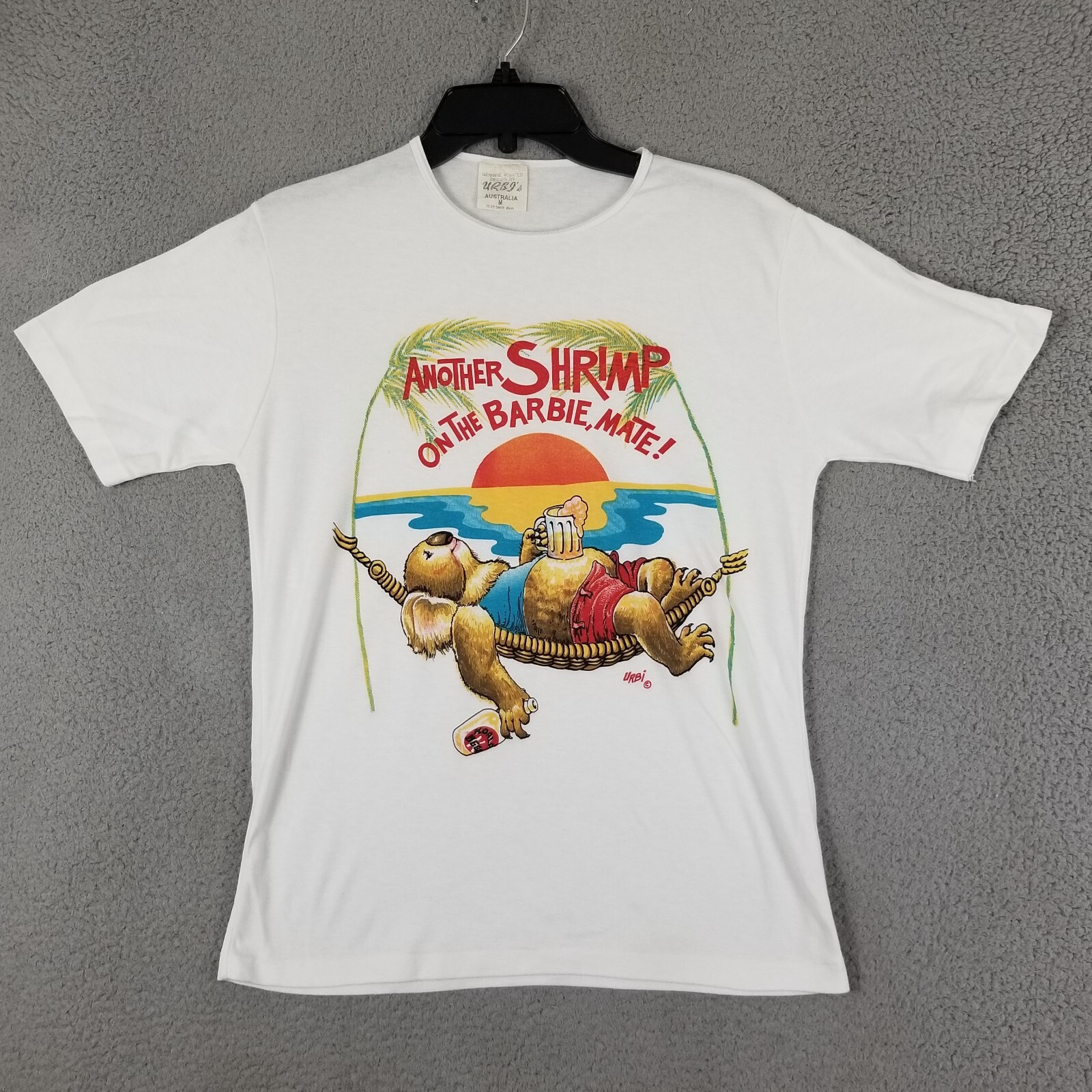 Koala T Shirt S Vintage 90s Drinking Another Shrimp On the Barbie Single 17X25