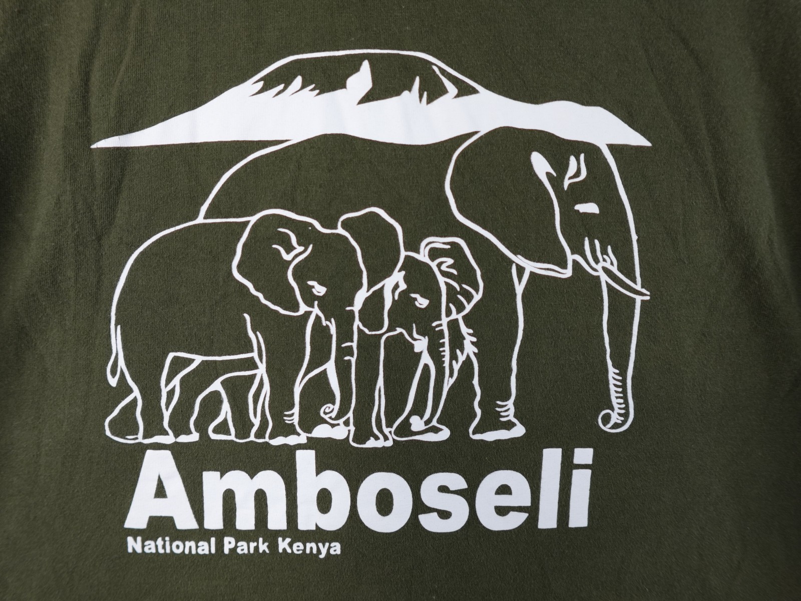 VTG Amboseli National Park Adult L Cropped Shirt Home of Elephants Kenya Africa gallery