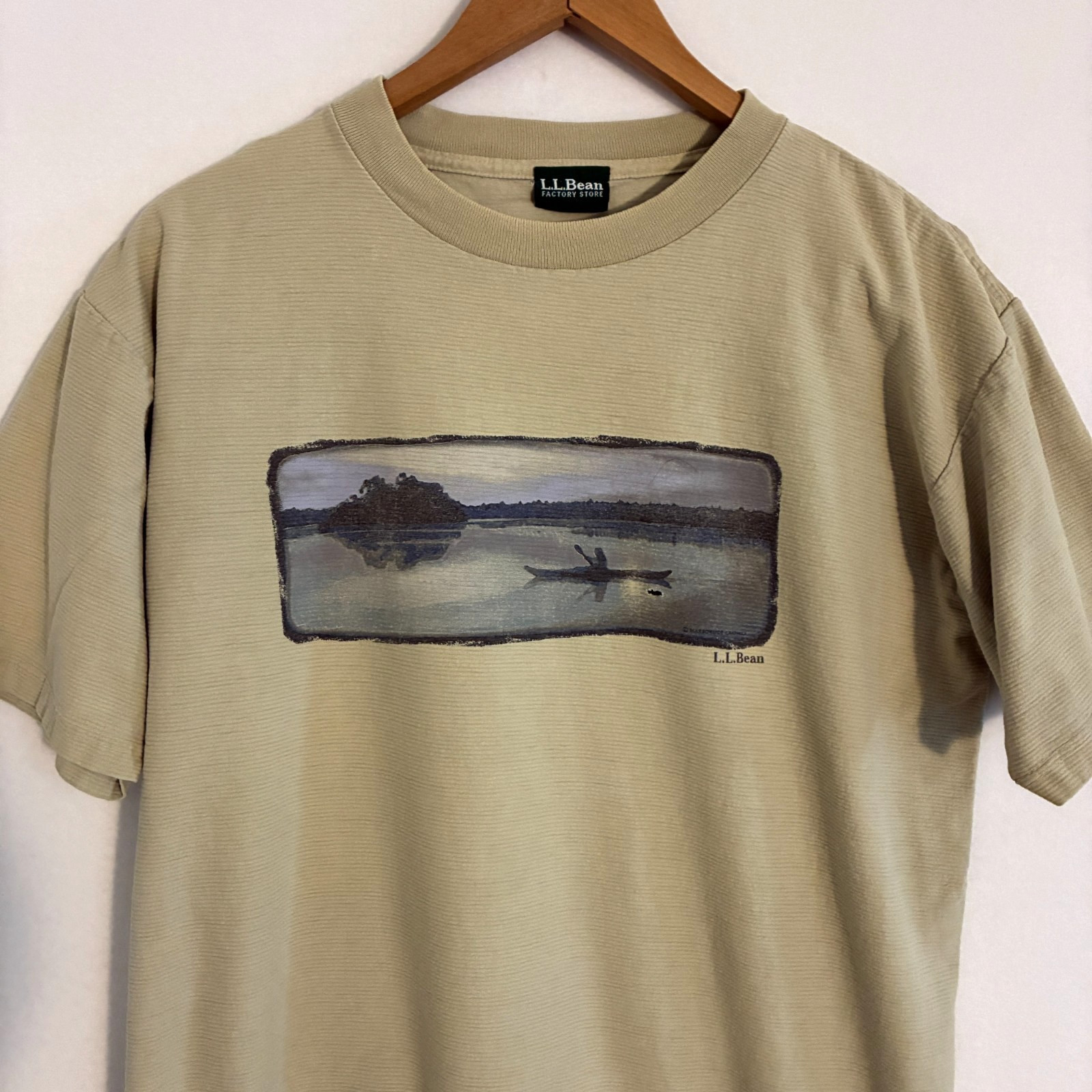 Vintage LL Bean Outdoor Graphic Shirt Mens Size L Heavyweight Nature Tee READ gallery