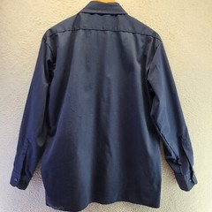 Dickies Button Up Shirt Mens Medium Blue Short Sleeve Chore Utility Pocket Work