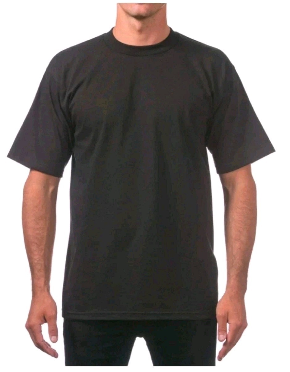3 PACK PRO CLUB MENS HEAVYWEIGHT TEE SHIRT PLAIN SHORTH SLEEVE PROCLUB M - L gallery