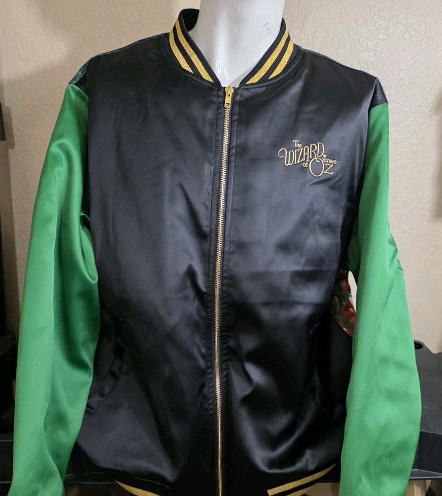 Wizard of Oz Sphere Las Vegas Dorothy Awakens Satin Bomber Jacket Size Large gallery