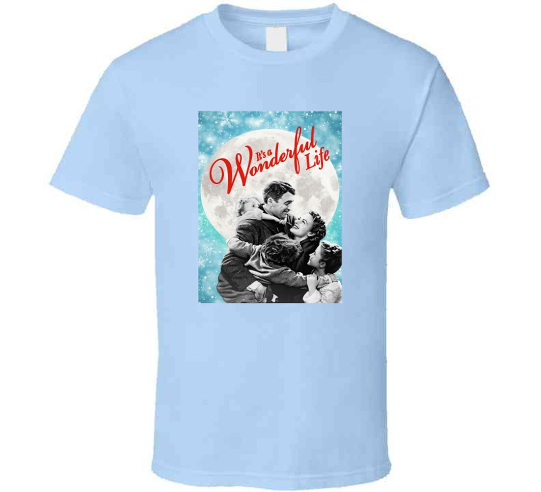 It's A Wonderful Life Tee Classic Holiday Movie T Shirt gallery