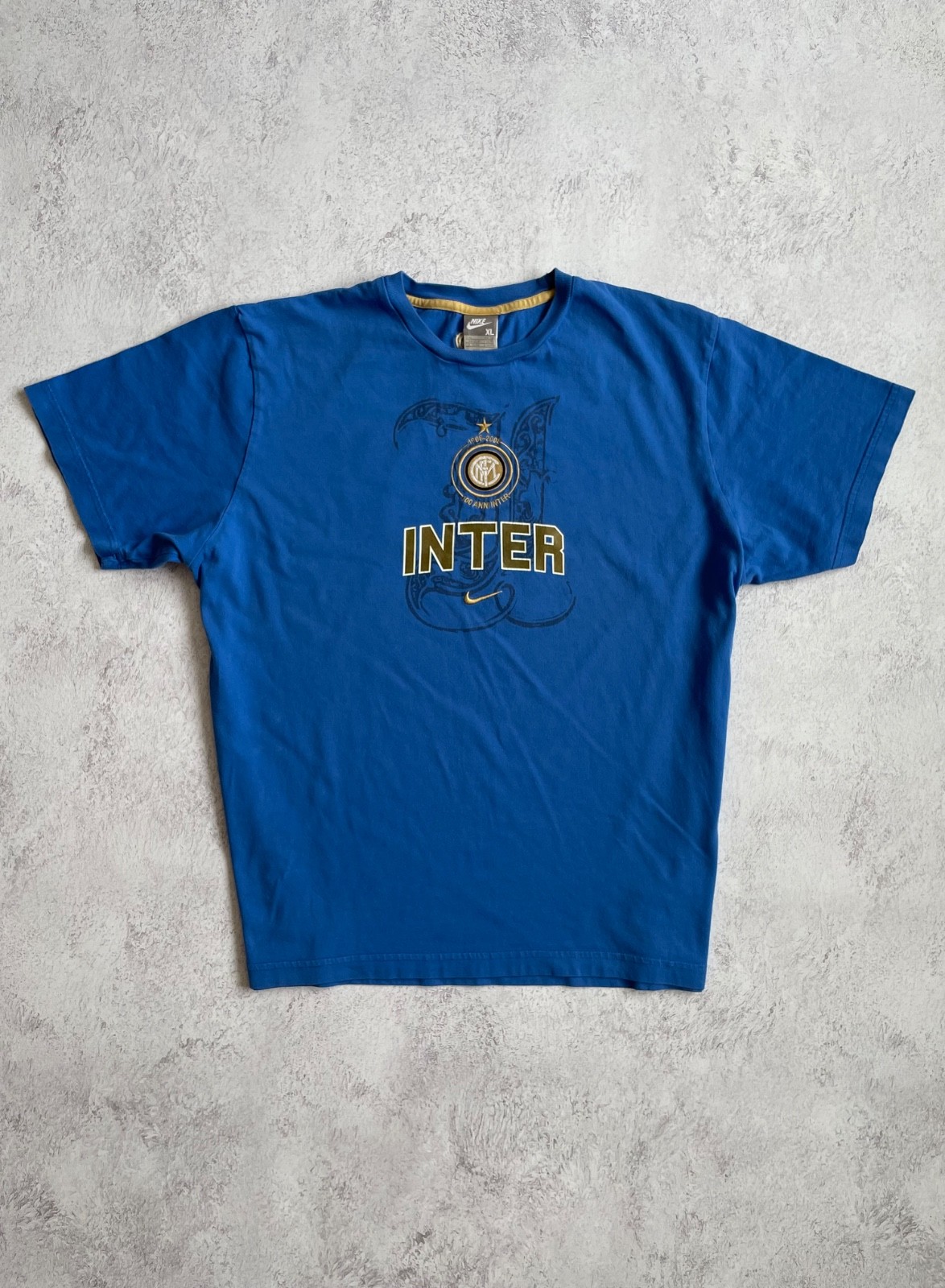 Nike FC Inter Soccer Vintage Cotton T-Shirt 00s Size XL