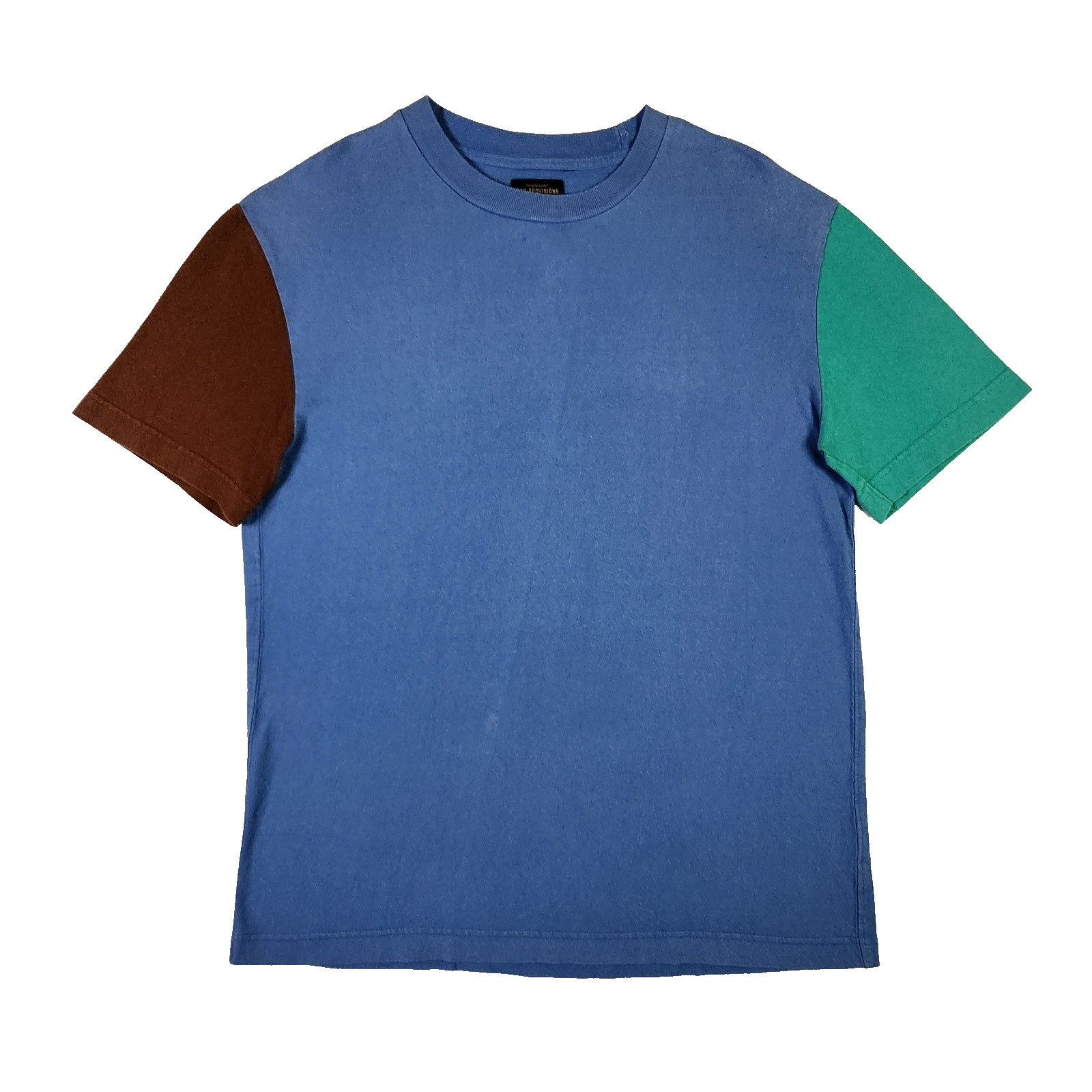 Vintage 90s Colorblock T-shirt Mens Medium Tri-Color Retro Crew Neck Tee Unisex gallery