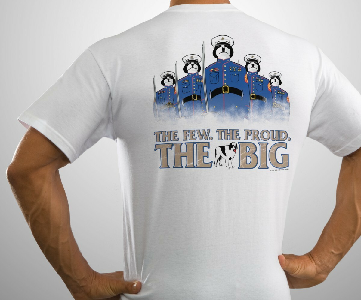 Few Proud Big Marines Dress Uniform Big Dogs Tee Shirt White M XL 2X 3X 5X 6X gallery