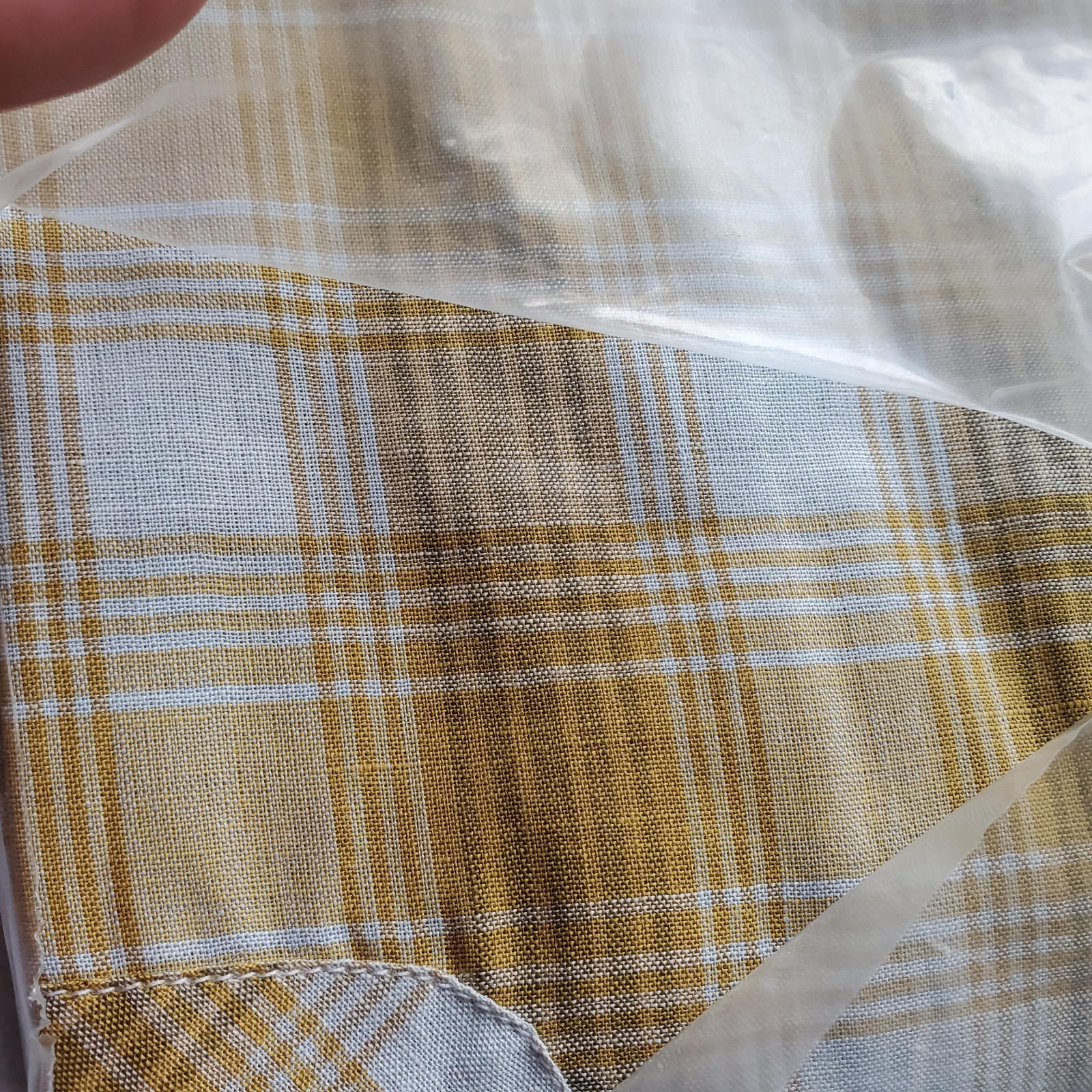 Vtg 50s Loop Collar Short Sleeve Camp Shirt Men M Plaid SANFORIZED NOS Old Stock gallery
