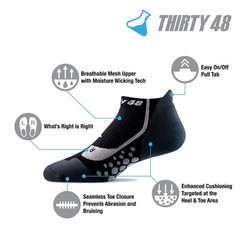 Compression Low Cut Running Socks for Men and Women | 15-20mmHg Compression (…