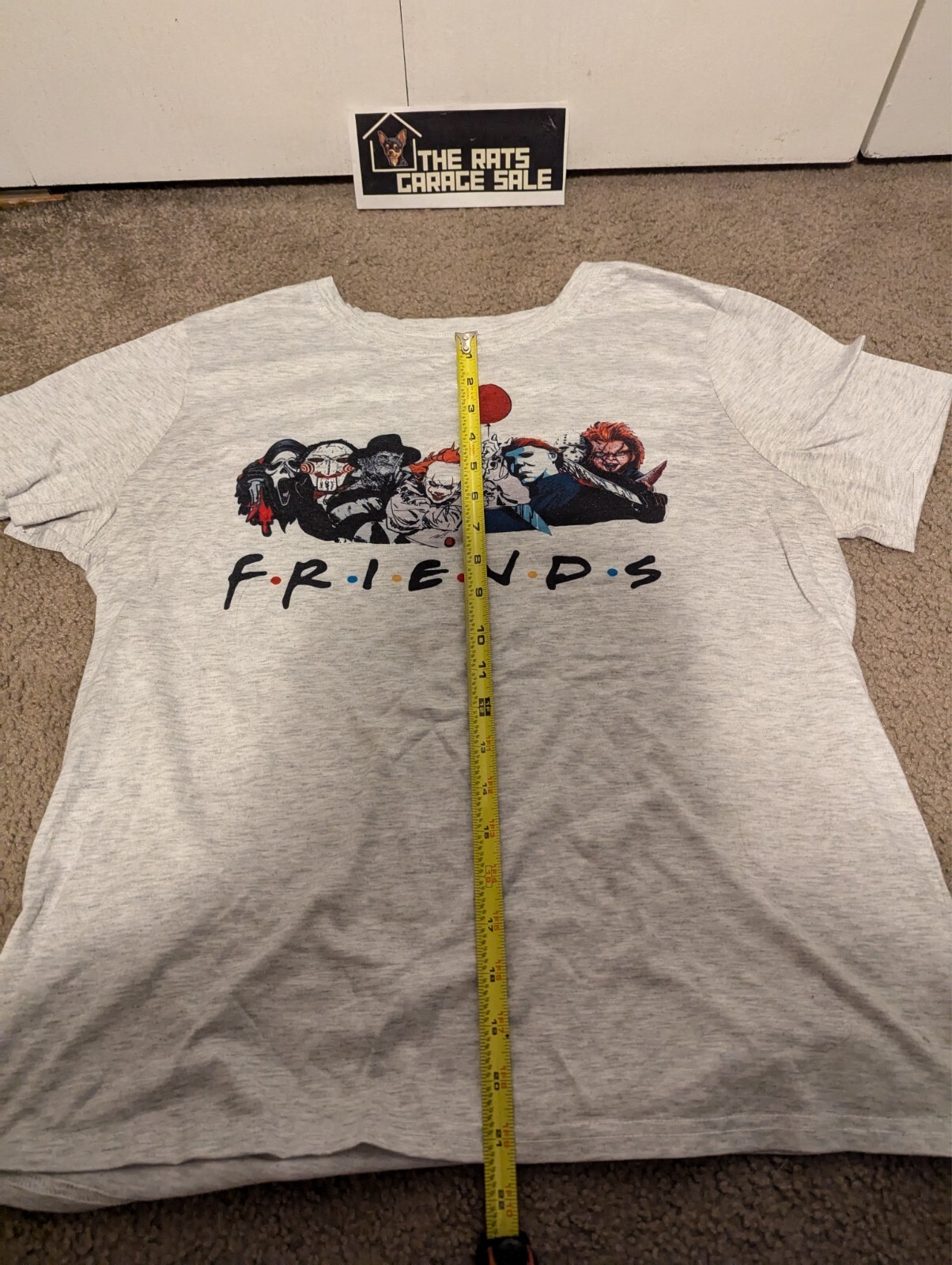 Horror Movie Killers Characters Scary Friends Classic T Shirt Small IT Chucky gallery