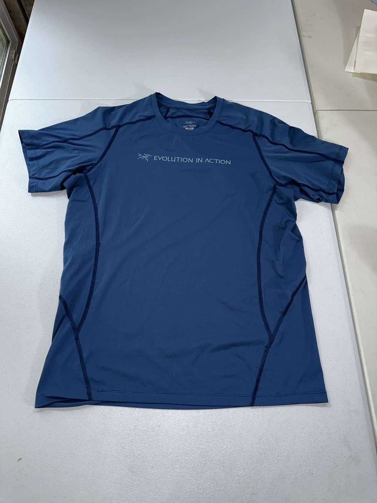 Arcteryx Men’s M Evolution In Action Blue Mens T-Shirt Performance