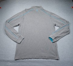 Tasc Performance Quarter Zip Pullover Mens Medium Gray Bamboo Pebble Beach Golf