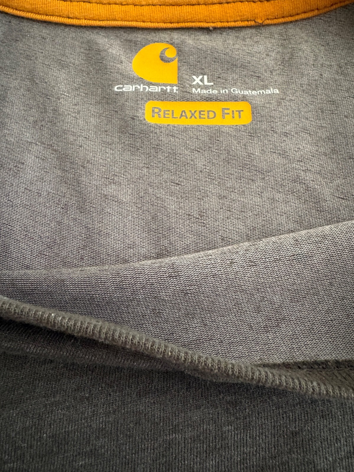 Carhartt Force Mens XL Relaxed Fit Pocket T-Shirt, Dark Gray with Short Sleeves gallery