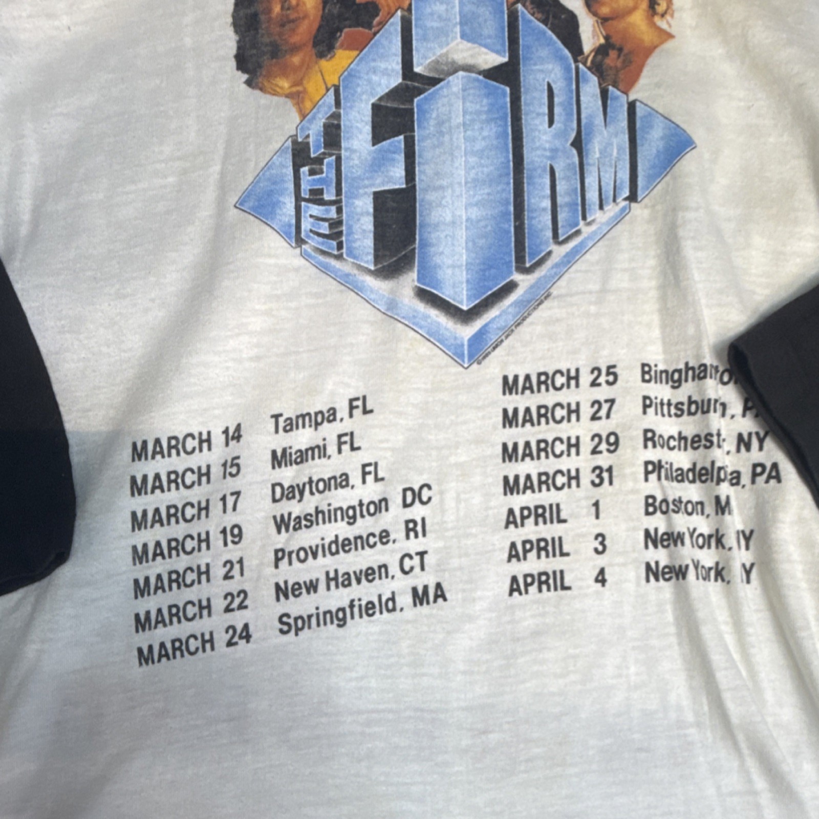 1985 THE FIRM vtg concert tour jersey shirt (XL) 80's Jimmy Page Led Zeppelin gallery