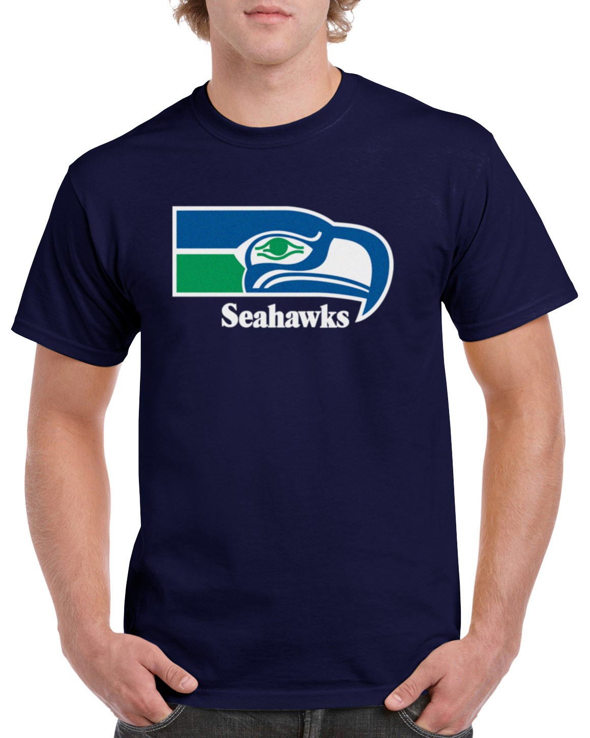 Seahawks T-Shirt Seattle Football Sea Old Classic Throwback Retro GSS02 gallery