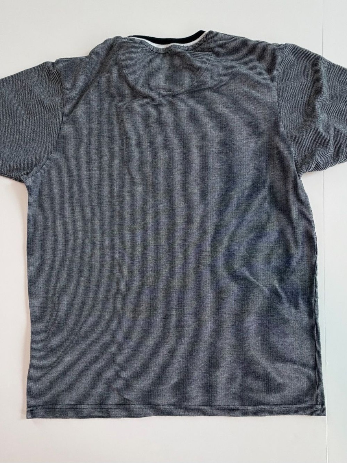 Denim & Flower Men's Charcoal Grey Short-Sleeve Crewneck Tee-Large gallery
